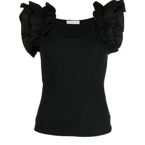 Sz S Ulla Johnson Koa Flutter Sleeve Top